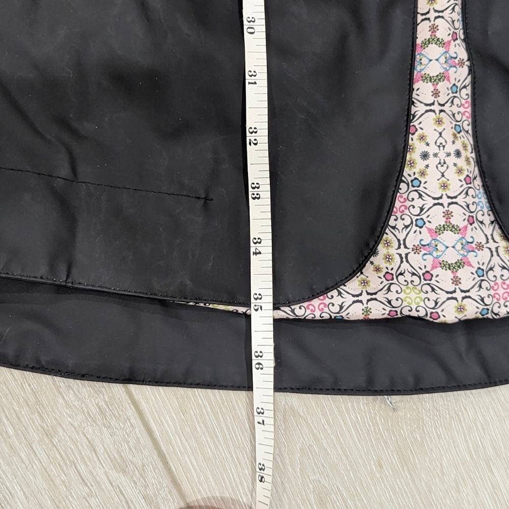 NWOT - ODD MOLLY Black A-Line Raincoat Slicker Jacket Hood - Size 2 / Medium - Picture 15 of 16